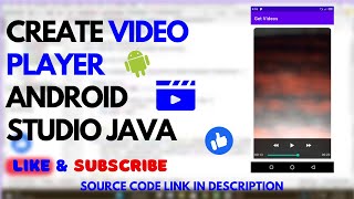 How to Create Video Player in Android Studio Java  Video Player App Part 2 [upl. by Trish772]