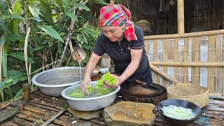 Woman harvests watermelon and cooks bun cha  Tam Ca Nương [upl. by Annadiane]