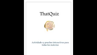 PLATAFORMA THATQUIZ [upl. by Tien]