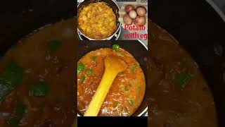 HOW TO COOK CURRY POTATO WITH EGG potatorecipe eggs food [upl. by Ardnosal114]