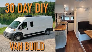 We Built Our Custom Van Conversion In 30 Days  DIY RAM Promaster Camper Van Tour [upl. by Shepp663]