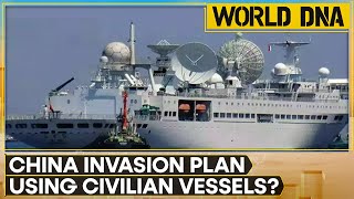 TaiwanChina tensions China preparing armada of ferries to invade Taiwan says Report  World DNA [upl. by Dijam]