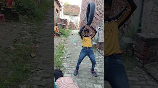 Pop the Balloon from Tyre  Balloon popping shorts shorts p2kipaathshala trending [upl. by Skillern]