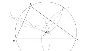 How to draw the Circumcenter and the Circumcircle of a triangle [upl. by Rafaelia29]