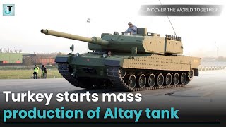 Türkiye starts mass production of domestic Altay tank Official [upl. by Aekim]