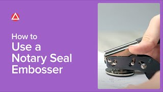 How To Use A Notary Seal Embosser [upl. by Rusell]