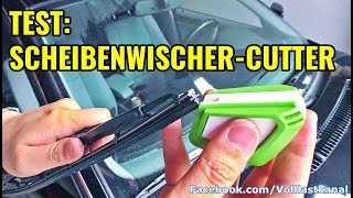 SCHMIERENDE SCHEIBENWISCHER WIEDERBELEBEN Wischerblatt nachschneiden  Ecocut Pro Wiperblade Cutter [upl. by Yderf]