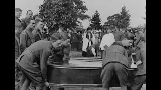 POTTERS BAR 1916  ZEPPELIN FUNERAL Extended News Footage [upl. by Chak]