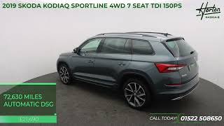 SKODA KODIAQ SPORTLINE 4WD 7SEAT 20TDI 150PS  2019 [upl. by Carolan]