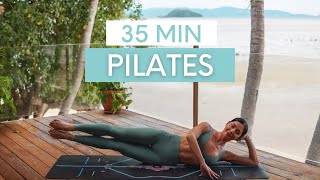 35 MIN PILATES WORKOUT  AtHome Mat Pilates No Standing amp No Equipment [upl. by Good174]