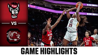 South Carolina vs NC State Game Highlights  202425 ACC Womens Basketball [upl. by Ayotel122]