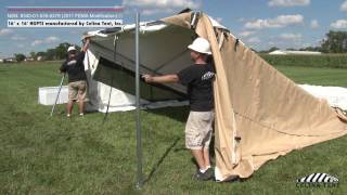 16 x 16 Humanitarian and General Purpose Tent System HGPTS [upl. by Senoj572]