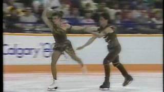 Duchesnay amp Duchesnay FRA  1988 Calgary Ice Dancing Free Dance US ABC [upl. by Euqnomod]