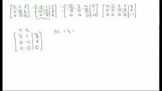 Row echelon form of a matrix explained [upl. by Farr835]