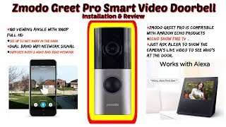 Zmodo Greet Pro 1080p Smart Video Doorbell  Works with Alexa [upl. by Hasseman467]