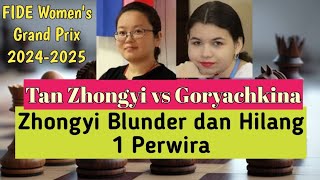 Goryachkina Hempaskan Tan Zhongyi FIDE Womens Grand Prix 20242025 [upl. by Seuqcaj]