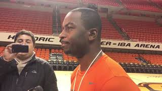 OSU Basketball Boynton discusses questionable flagrant foul [upl. by Adiaroz]