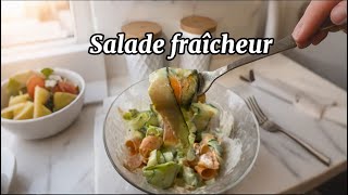 RECETTE FACILE SALADE FRAÎCHEUR recettefacile food recipe foodie healthy [upl. by Adda61]