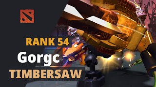 Gorgc Rank 54 plays Timbersaw Dota 2 Full Game [upl. by Nolrak790]