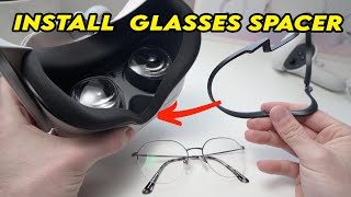 Oculus Quest 2  How to Install Glasses Spacer if you Wear Eyeglasses [upl. by Roxie]