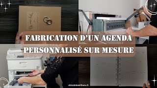 Fabrication dun agenda personnalisé sur mesure Et ma tête se libère [upl. by Dowlen]