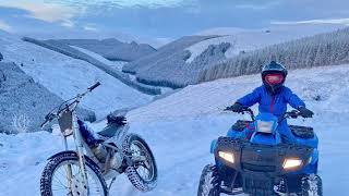 Polaris Sportsman 110 in snowy Scotland [upl. by Sitelc]