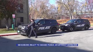 Neighbors react to Grand Forks apartment homicide [upl. by Emmeram678]