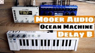 Mooer Audio Ocean Machine With SYNTHESIZERS  Delay B Modes Sound Demo [upl. by Dickie]