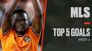 Top 5 Goals of MLS 2022 Week 3 [upl. by Annasoh]