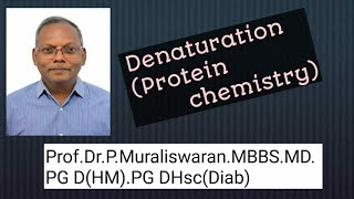 DenaturationProtein chemistryMuralis Simplified Biochemistry [upl. by Samantha906]