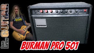 Burman Pro 501 Guitar Amp  Hand Built in England 1978 [upl. by Ahsatniuq]