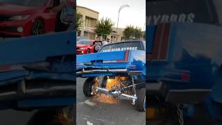 LOWRIDER HOPPING GONE WRONG BROKEN Suspension and Electrical Short on Oldsmobile Cutlass Hopper Car [upl. by Immak916]