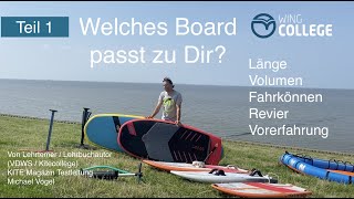 Wingcollege Teil 1 Wingboards für den Einstieg zum Wingfoilen lernen [upl. by Alexina189]