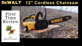 DeWalt 12quot Cordless Chainsaw Review 20V Electric [upl. by Inoue]