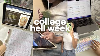 MIDTERM exams hell week study vlog 🫠 watch this to be motivated [upl. by Peri]