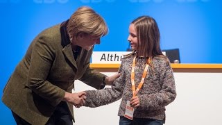 Bundeskanzlerin spricht auf der CDURegionalkonferenz in Münster [upl. by Delisle38]