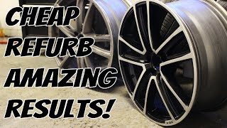 DIY Alloy Wheel Refurbishment Diamond Cut CHEAP [upl. by Ahseenyt228]