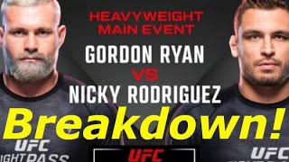 Gordon RYAN vs NICKY Rodriguez BREAKDOWN Highlights amp Analysis [upl. by Trik251]