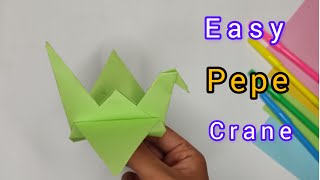 How To Make a Paper Crane  Crane Easy  Step by Step TutorialOrigami Crane Folding Instructions [upl. by Ycinuq83]