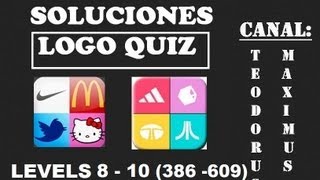 Soluciones Logo Quiz nivel 8  10 respuestas 386  609 [upl. by Phillie]