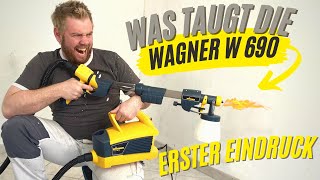 Wagner W 690 FLEXiO Mein Erfahrungsbericht mit einem günstigen AirlessGerät [upl. by Arim]