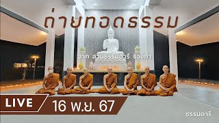 Live ธรรมอารี ยามค่ำ ณ สวนธรรมอารี 16 พย 67 [upl. by Hnahk]