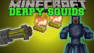 Minecraft DERPY SQUID MOD CAN YOU SURVIVE THE SQUID DIMENSION Mod Showcase [upl. by Marva612]