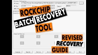 Rockchip 32293328 3288 3399  USB Recovery Android Tool Revised Universal Guide [upl. by Gardy]