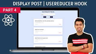 React JS Website in Hindi 4 Display API Stories using useReducer Hook amp State Management [upl. by Liamaj]