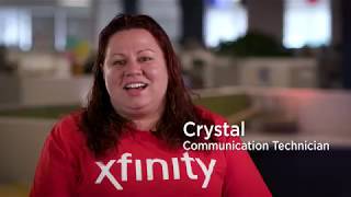 Meet Crystal Comcast Communications Technician [upl. by Akcebar862]