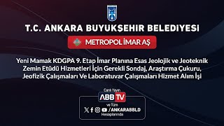 METROPOL İMAR AŞSondajAraştırma ÇukuruJeofizik Çalışmaları Laboratuvar Çalşmaları Hizmet Alım İşi [upl. by Annoid]