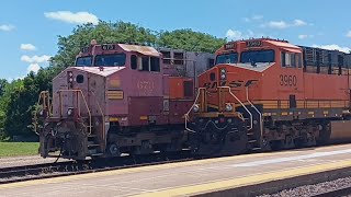 Galesburg Illinois Railroad Days Railfaning 62724 [upl. by Sachs]