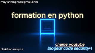 formation en python 1 [upl. by Ihdin]