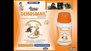 DEMOSCANIL  LIME SULFUR DIP IN DOGS AND CATS VETERINARY MEDICINE RINGWORMDEMODICOSISSCABIES [upl. by Ringo]